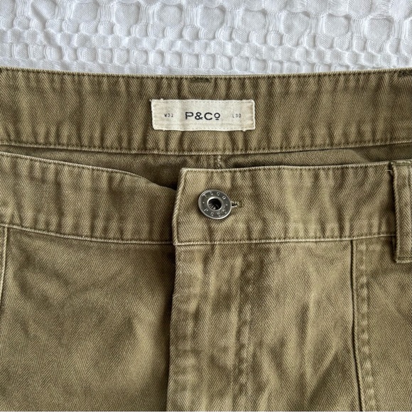 P&Co Service Fatigue Pants Olive 32x30 100% Cotton Twill Workwear Military-Look - Picture 2 of 6